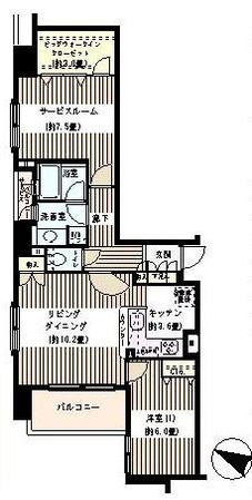 ＫＤＸレジデンス日本橋水天宮の物件間取画像